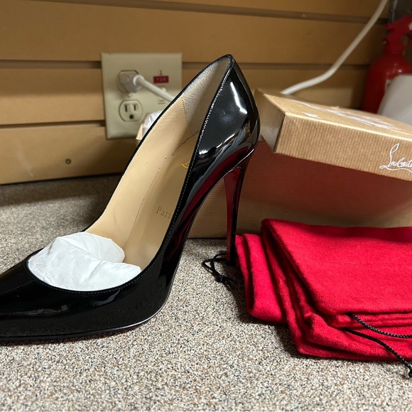 brand new with tag and box. Never bee worn black patent leather with red soles - Picture 3 of 4